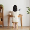 Desk 100% solid wood natural wood computer desk study desk oak natural wood PC desk work desk dressing table slim solid wood with drawer simple work f