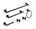 Bathroom Hardware Set, 6-Piece Bath Accessories Set Wall Mount Includes 17/23" Towel Bar,Toilet Paper Holder,Towel Ring, 2 Hooks SUS304 Stainless Stee