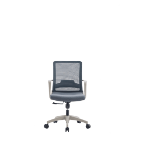 Office Chair Ovni, Fixed Armrest, Class Three Gaslift, Mesh, Black Wengue/ Smoke Finish