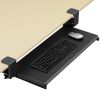 VEVOR Keyboard Tray Under Desk, Pull out Keyboard/Mouse Tray Under Desk with Sturdy No-drill C Clamp Mount, Large 26.8 x 11 inch Slide-out Computer Dr