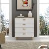 SOLID WOOD DRAWER DRESSER CABINET WITH BAR STORAGE ‚Äì Multi-Purpose Living Room, Bedroom, Dining Room Furniture