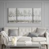 Blue Midst Forest Gold Foil Triptych 3-piece Canvas Wall Art Set