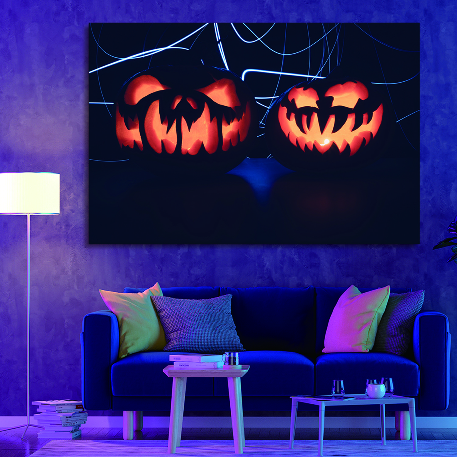 Drop-Shipping Framed Canvas Wall Art Decor Painting For Halloween,Scary Pumpkin Painting For Halloween Gift, Decoration For Halloween Office Living Ro Drop-Shipping Framed Canvas Wall Art Decor Painting For Halloween,Scary Pumpkin Painting For Halloween Gift, Decoration For Halloween Office Living Ro