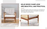 A modern minimalist walnut color rattan like solid wood sofa, equipped with a minimalist and comfortable high rebound sponge sofa cushion. Suitable fo