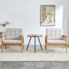 A modern minimalist natural wood color imitation rattan solid wood sofa equipped with a minimalist and comfortable high rebound sponge sofa cushion. S