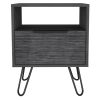 Eagle Creek 1-Shelf 1-Drawer Nightstand Smokey Oak