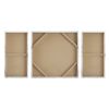 Blue Midst Forest Gold Foil Triptych 3-piece Canvas Wall Art Set