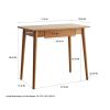 Desk 100% solid wood natural wood computer desk study desk oak natural wood PC desk work desk dressing table slim solid wood with drawer simple work f