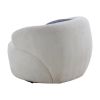 Swivel Barrel Chair Living Room, Single Chair for Small Space Comfy Round Sofa Chair Boucle Accent Chair Circle Sherpa, Arm Chair Reading Room Chair L
