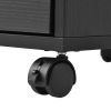 Home Office Computer Desk Table with Drawers White Black