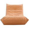 [VIDEO provided] [New] Comfy Oversized Lazy Sofa, Modern Armless Lounge Chair with Backrest Retro Single-Seat , 100% Sponge-Filled Sofa for Living Roo