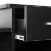 High-quality Integrated Melamine Board Computer Desk with Drawer Black RT