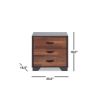 ACME Eloy Night Table in Walnut & Espresso 97340
