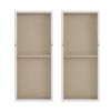 Winter Glaze Heavily Embellished 2-piece Canvas Wall Art Set