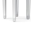 Mirrored Nightstand Bedroom Side Table Morden Sofa End Tables Silver