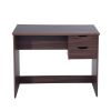 35.4"W X 17.7" D X 29" H Computer Desk Writing Study Table with 2 Side Drawers Classic Home Office