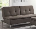 Attractive Style Chocolate Color 1pc Sofa Bed Fabric Upholstered Plush Seating Modern Living Room Furniture