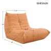 [VIDEO provided] [New] Comfy Oversized Lazy Sofa, Modern Armless Lounge Chair with Backrest Retro Single-Seat , 100% Sponge-Filled Sofa for Living Roo