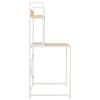 Computer Desk White and Oak 47.2"x23.6"x54.3"