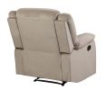 Global United Transitional Microfiber Fabric Recliner Chair