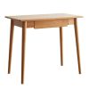 Desk 100% solid wood natural wood computer desk study desk oak natural wood PC desk work desk dressing table slim solid wood with drawer simple work f