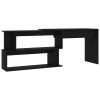 Corner Desk Black 78.7"x19.7"x29.9" Engineered Wood
