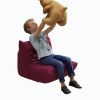 Children's lazy single-seat sofa-Use location living room, bedroom-suitable for children-purple