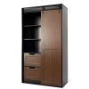 2023 New Design Wood Home Bedroom Furniture Sets King Size Wardrobes Dresser Clothes Closetr with Drawer