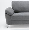 Contemporary Living Room 1pc Dark Gray Color Sofa with Metal Legs Plywood Casual Style Furniture