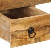Desk with 2 Drawers 43.3"x19.7"x30.3" Solid Mango Wood