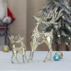 1pc, Wrought Iron Elk Ornament, Very Suitable For Home Decoration, Under The Christmas Tree, Front Desk, Window Display, Desktop, Shopping Mall And Ot