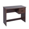 35.4"W X 17.7" D X 29" H Computer Desk Writing Study Table with 2 Side Drawers Classic Home Office