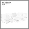 Modern Sofa Couch Ergonomics Design sofa for Living Room Bedroom, Apartment, 3 Seat Sofa,Beige