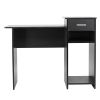 High-quality Integrated Melamine Board Computer Desk with Drawer Black RT