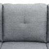 Grey Linen Living Room Sofa