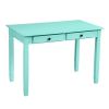 43.3'' Computer Board Desk with 2 Drawers - mint