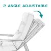 Lounge Recliner Chair Leisure chair Studio Chairs Iron Arm Club Chair with Metal Legs Moveable Cushion for Living Room (Navy Blue)