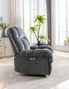 Electric Power Recliner Chairs with USB Charge Port, Electric Reclining Recliner with Upholstered Seat, Overstuffed Reclining Sofa Recliner for Living