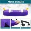 Mid-Back Office Desk Chair Ergonomic Mesh Task Chair with Lumbar Support, Purple