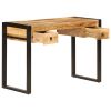 Desk with 2 Drawers 43.3"x19.7"x30.3" Solid Mango Wood