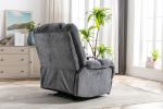 Electric Power Recliner Chairs with USB Charge Port, Electric Reclining Recliner with Upholstered Seat, Overstuffed Reclining Sofa Recliner for Living