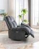 Electric Power Recliner Chairs with USB Charge Port, Electric Reclining Recliner with Upholstered Seat, Overstuffed Reclining Sofa Recliner for Living