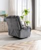 Electric Power Recliner Chairs with USB Charge Port, Electric Reclining Recliner with Upholstered Seat, Overstuffed Reclining Sofa Recliner for Living
