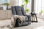 Electric Power Recliner Chairs with USB Charge Port, Electric Reclining Recliner with Upholstered Seat, Overstuffed Reclining Sofa Recliner for Living