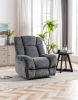 Electric Power Recliner Chairs with USB Charge Port, Electric Reclining Recliner with Upholstered Seat, Overstuffed Reclining Sofa Recliner for Living