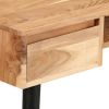 Writing Table Solid Acacia Wood 46.5"x17.7"x29.9"