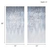 Winter Glaze Heavily Embellished 2-piece Canvas Wall Art Set