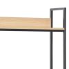 Computer Desk Black and Oak 47.2"x23.6"x54.3"