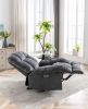Electric Power Recliner Chairs with USB Charge Port, Electric Reclining Recliner with Upholstered Seat, Overstuffed Reclining Sofa Recliner for Living