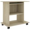 Computer Desk Sonoma Oak 31.5"x19.7"x29.5" Engineered Wood